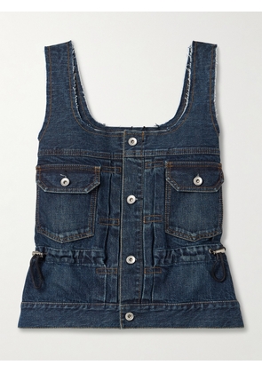 Sacai - Frayed Denim Tank - Blue - 1,2,3,4