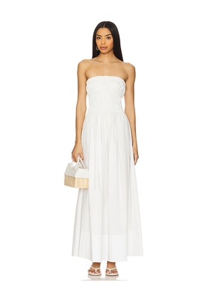 MORE TO COME Hart Maxi Dress in White. Size L. Also in XS, XXS, S, M, XL.