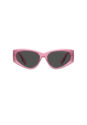 Marc Jacobs Oval Sunglasses in Pink.