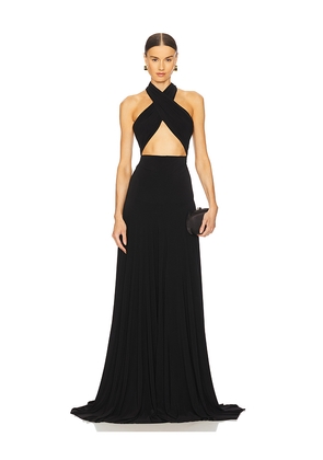 Norma Kamali Convertible Gown in Black. Size L. Also in S, M, XL.