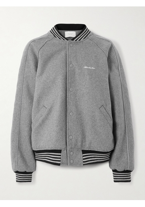 Aimé Leon Dore - Wool Varsity Jacket - Gray - x small,small,medium