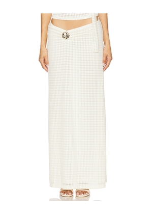 LIONESS In Your Dreams Skirt in Cream. Size L. Also in XXS, XS, S, M, XL, XXL.