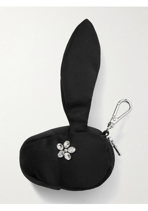 Simone Rocha - Hare Embellished Satin Coin Purse - Black - One size