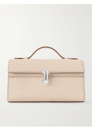 Savette - Symmetry Pochette Textured-leather Tote - Cream - One size