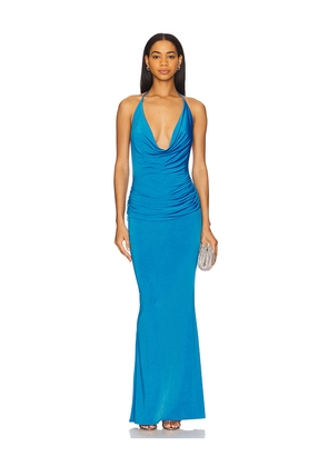 Katie May Selene Gown in Blue. Size L. Also in M, S, XL.