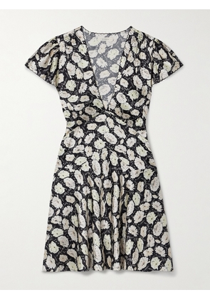 DÔEN - Dianne Floral-print Silk-satin Mini Dress - Multi - xx small,x small,small,medium,large,x large,xx large