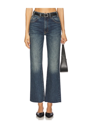 NILI LOTAN Calla Straight Leg Jeans in Blue. Size 25. Also in 26, 30.
