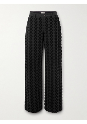 Diotima - Stulla Embroidered High-rise Wide-leg Jeans - Black - 1,2,3,4