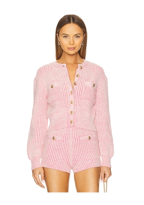 MAJORELLE Estelle Cardigan in Pink. Size L. Also in M.