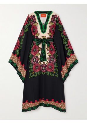 La DoubleJ - Karis Printed Crepe Kaftan - Multi - xx small,x small,small,medium,large,x large