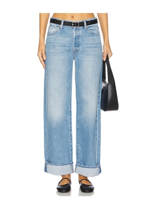 MOTHER The Petite Lil' Dodger Button Hover Cuff in Blue. Size 27P. Also in 28P, 29P, 31P, 33P, 34P.