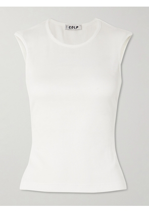 CDLP - Ribbed Tencel™ Lyocell And Cotton-blend Jersey Tank - White - xx small,x small,small,medium,large,x large,xx large