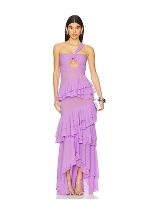 Michael Costello x REVOLVE Ariella Maxi Dress in Lavender. Size L. Also in M, S, XL, XS, XXS.