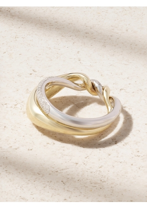 Yvonne Léon - 9-karat Yellow And White Gold Diamond Ring - 6,7