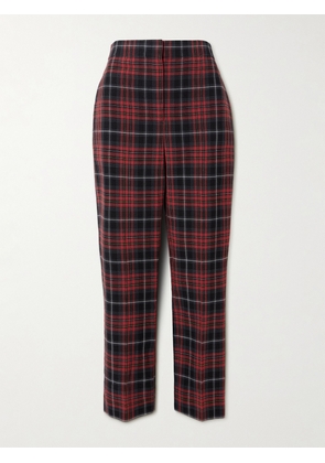 Burberry - Checked Woven Skinnys Pants - Red - UK 4,UK 6,UK 8,UK 10,UK 12,UK 14,UK 16