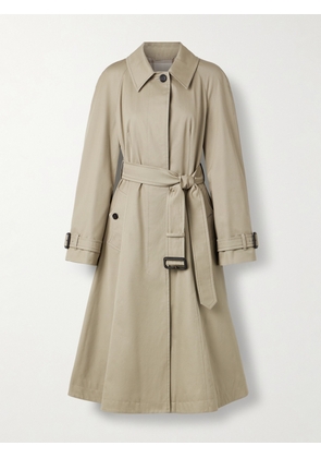 Burberry - Ellingham Belted Cotton-gabardine Trench Coat - Brown - UK 4,UK 6,UK 8,UK 10,UK 12,UK 14,UK 16