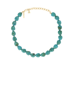 Lele Sadoughi Baroque Turquoise Collar Necklace in Teal.