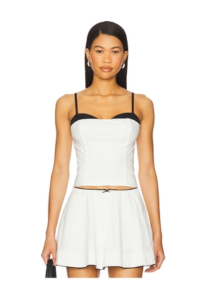 NIA Fremont Top in White. Size L. Also in S, XS, M, XL.