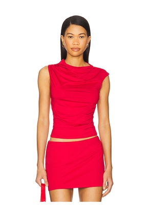 NIA Marge Top in Red. Size L. Also in S, XS, M, XL.