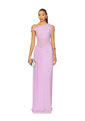 MISHA The Sisal Maxi Dress in Lavender. Size L. Also in M, S, XS.