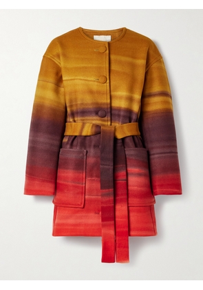 Ulla Johnson - Ambrose Oversized Belted Ombré Wool-blend Felt Coat - Multi - x small,small,medium,large