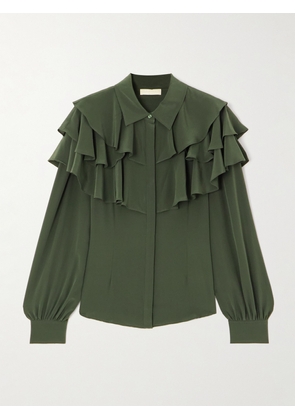 Ulla Johnson - Liliana Ruffled Silk Blouse - Green - US0,US2,US4,US6,US8,US10,US12