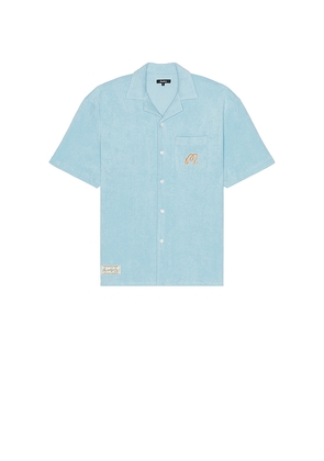 Malbon Golf Bosco Button Up Shirt in Baby Blue. Size M. Also in S.