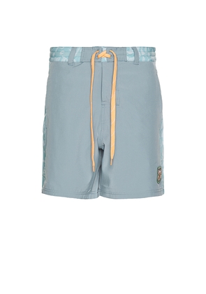 Malbon Golf Grotto Trunks in Blue. Size M. Also in XL/1X.
