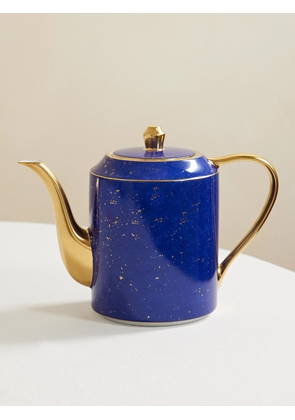 L'Objet - Lapis Gold-tone Porcelain Teapot - Blue - One size