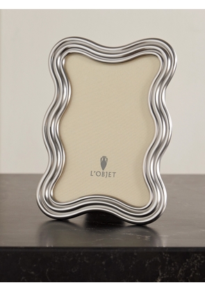 L'Objet - Ripple Platinum-plated 5x7 Picture Frame - Silver - One size