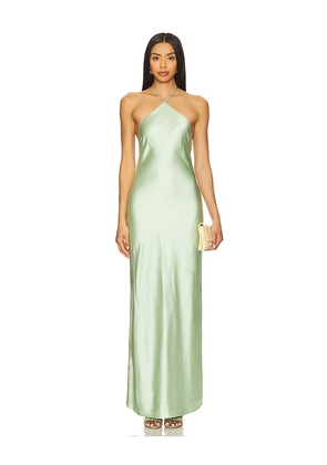 Line & Dot x REVOLVE Kira Maxi Dress in Sage. Size L. Also in S, XS, M, XL.