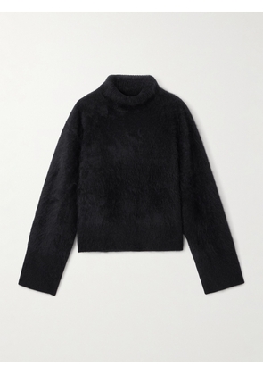 LISA YANG - Floren Brushed-cashmere Turtleneck Sweater - Black - 01,2
