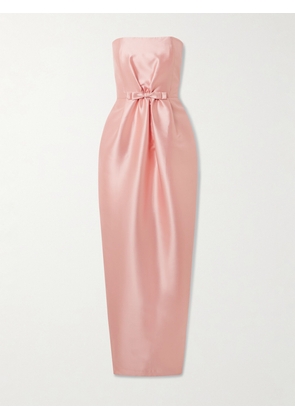 BERNADETTE - Lenette Strapless Bow-detailed Taffeta Gown - Pink - FR 34,FR 36,FR 38,FR 40,FR 42,FR 44,FR 46
