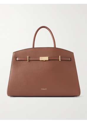 DeMellier - The Hudson Midi Textured-leather Tote - Brown - One size