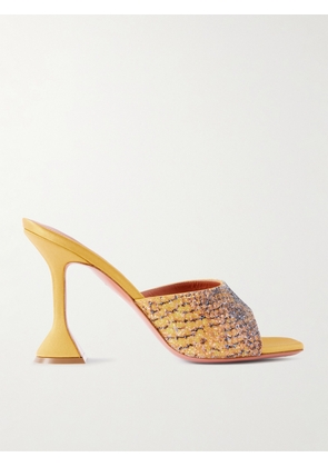 Amina Muaddi - Lupita Crystal-embellished Printed Leather Sandals - Animal print - IT36,IT36.5,IT37,IT37.5,IT38,IT38.5,IT39,IT39.5,IT40,IT40.5,IT41,IT41.5,IT42