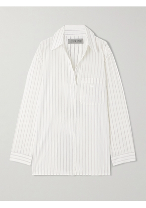 Our Legacy - + Emporio Armani Grazia Oversized Striped Cotton Shirt - White - FR 34,FR 36,FR 38,FR 40