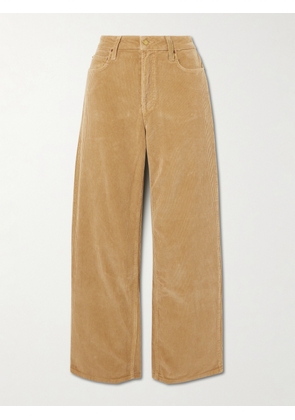 B SIDES - Elissa Cotton-corduroy Wide-leg Pants - Brown - 24,25,26,27,28,29,30,31,32