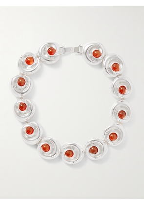 Julietta - Agnes Silver-plated Carnelian Necklace - One size