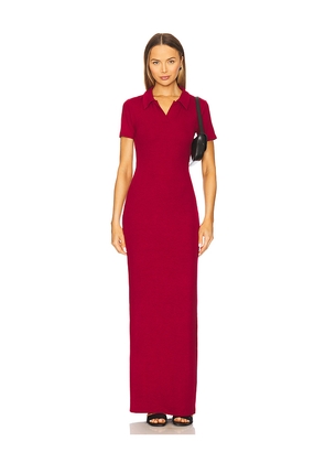 Lovers and Friends Margo Polo Maxi Dress in Burgundy. Size M. Also in S, XS.