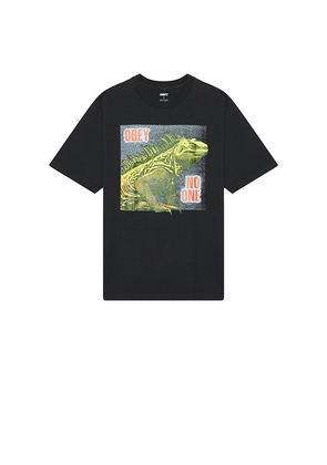 Obey No One Reptile Tee in Black. Size L. Also in M, S, XL/1X.
