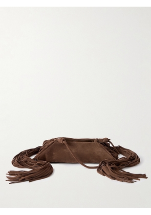 Altuzarra - Origami Mini Fringed Suede Shoulder Bag - Brown - One size
