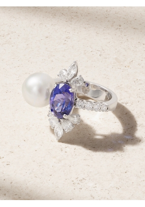 YEPREM - 18-karat White Gold Multi-stone Ring - 7