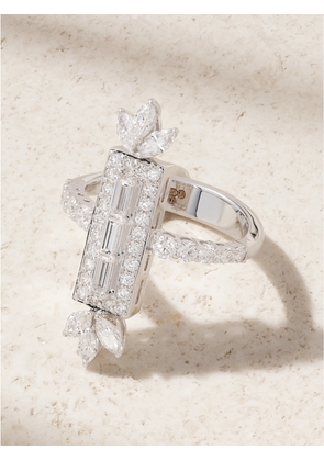 YEPREM - 18-karat White Gold Diamond Ring - Silver - 6 1/2