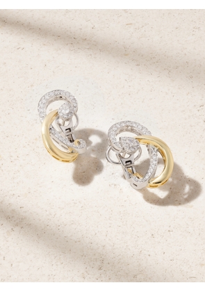 YEPREM - 18-karat Yellow And White Gold Diamond Earrings - One size