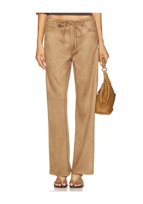 LIONESS Dusty Pant in Brown. Size L. Also in XS, S, M, XL, XXL.