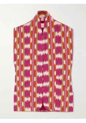 Marta Ferri - Ramatuelle Jacquard Vest - Red - S/M,M/L