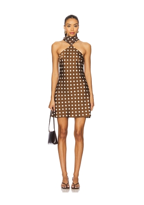 Maude Club Hendrix Dress in Brown. Size L. Also in M, S, XL, XS.