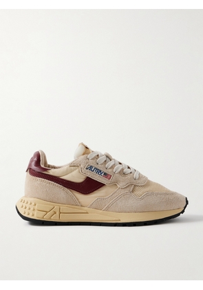 Autry - Reelwind Low Leather-trimmed Suede, Mesh And Shell Sneakers - Cream - IT35,IT36,IT37,IT38,IT39,IT40,IT41,IT42