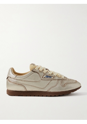Autry - Windspin Metallic Leather Sneakers - Silver - IT35,IT36,IT37,IT38,IT39,IT40,IT41,IT42