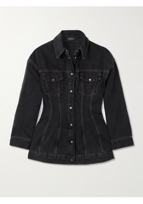 WARDROBE.NYC - Contour Denim Jacket - Black - x small,small,medium,large,x large